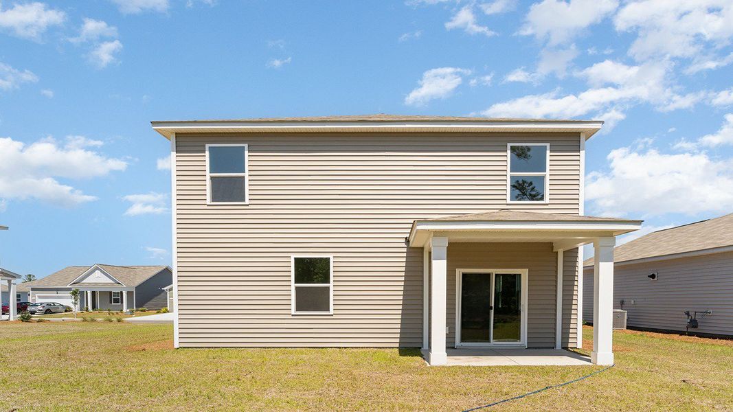 Exterior details and patio area of a home in Sandridge Park, Little River (Image 3).