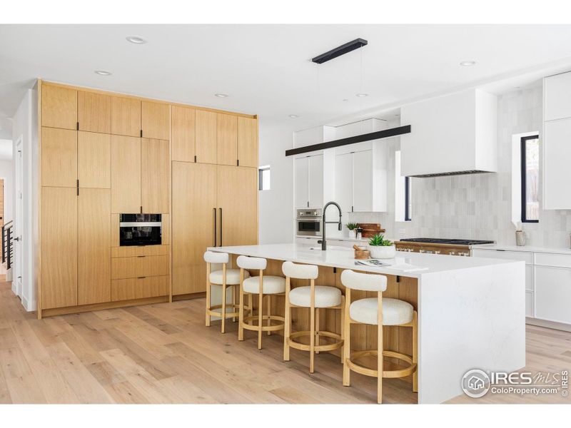 Kitchen island with seating