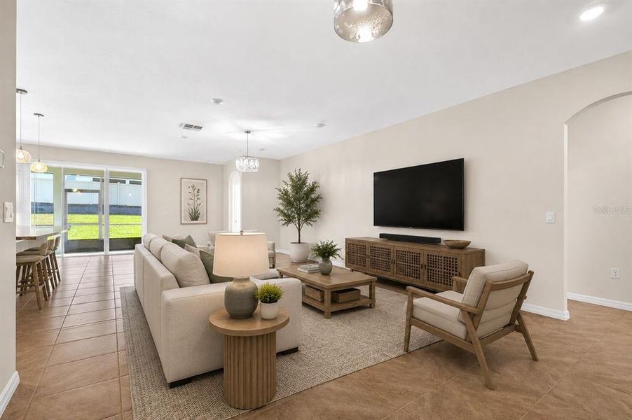 Furnished interior view inside a new home in , Ocala (Image 7).
