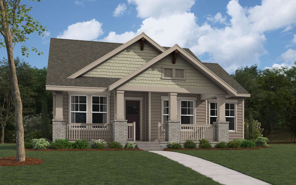 Representative exterior photo of a completed home built from the The Bonham by William Ryan Homes in MidTowne, Midlothian, TX (Image 6). Representative exterior photo of a completed home built from the The Bonham by William Ryan Homes in MidTowne, Midlothian, TX (Image 6).