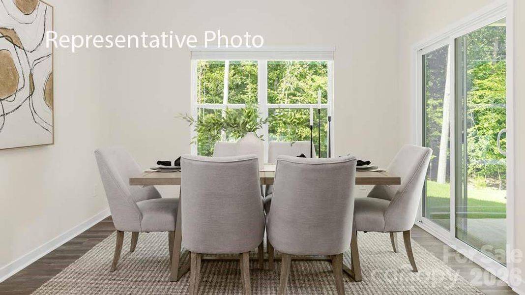 Furnished interior view inside a new home in Reedy Creek Preserve, Charlotte (Image 5).