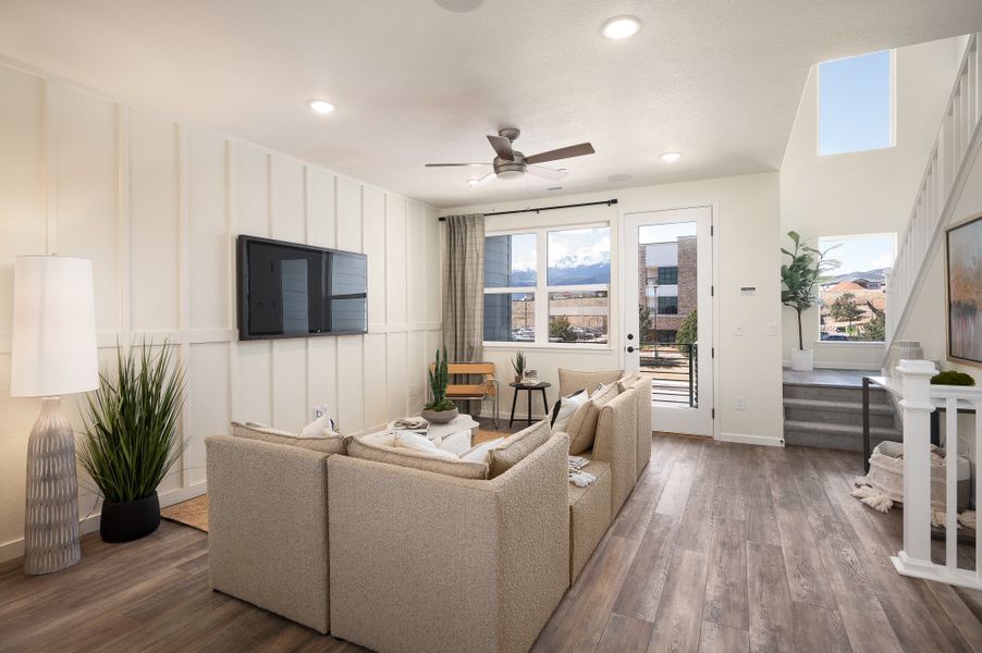 Representative furnished interior of a home built from the Oliver by Lokal Homes in The Commons at Victory Ridge, Colorado Springs (Image 29).