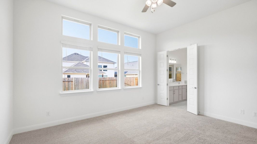 Furnished interior view inside a new home in Sunfield, Buda (Image 37). Furnished interior view inside a new home in Sunfield, Buda (Image 37).