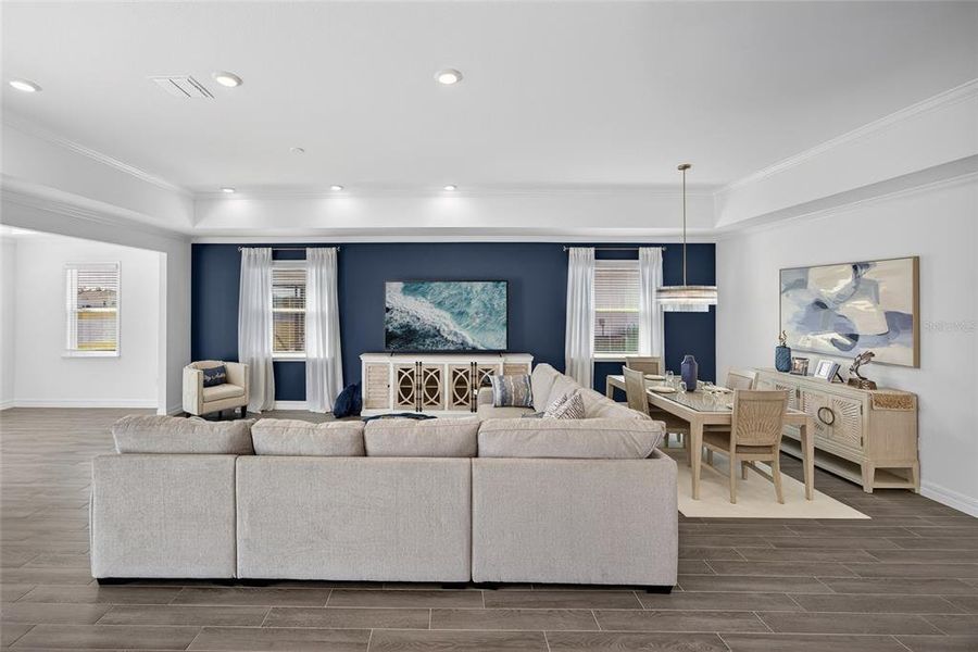 Furnished interior view inside a new home in Heritage Station, Punta Gorda (Image 9).