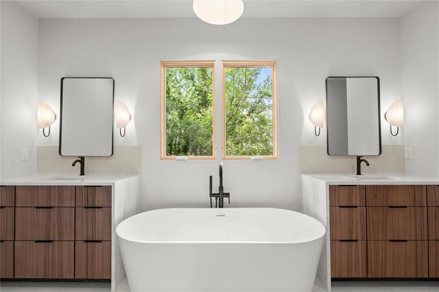 Furnished interior view inside a new home in , Atlanta (Image 13). Furnished interior view inside a new home in , Atlanta (Image 13).