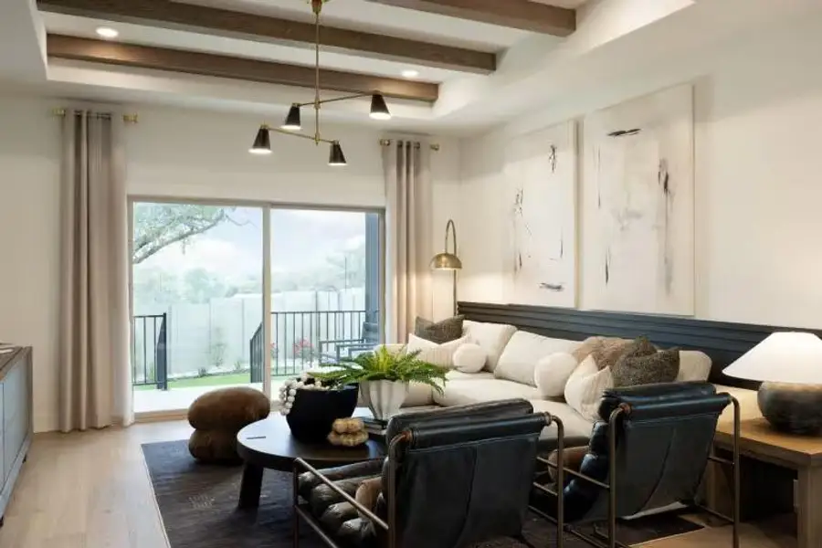 Photo of Pulte model home with same floor plan, not of actual home listed.