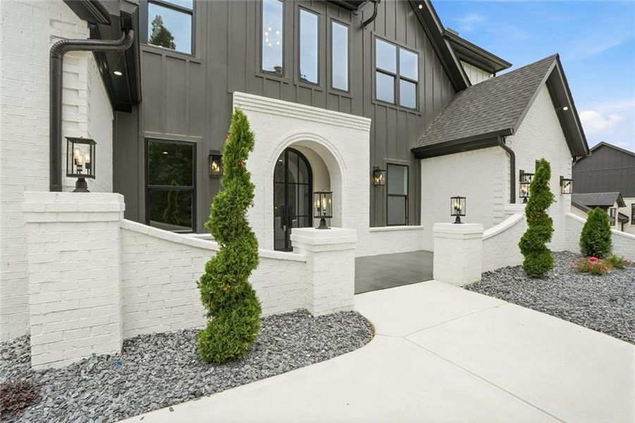 Exterior details and patio area of a home in , Buford (Image 3).
