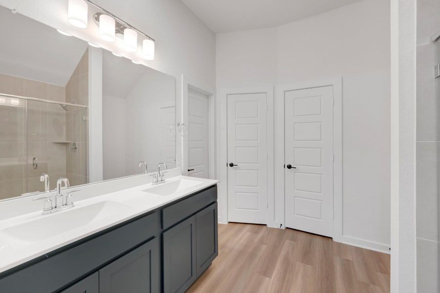 Furnished interior view inside a new home in Lone Star Landing, Montgomery (Image 12).