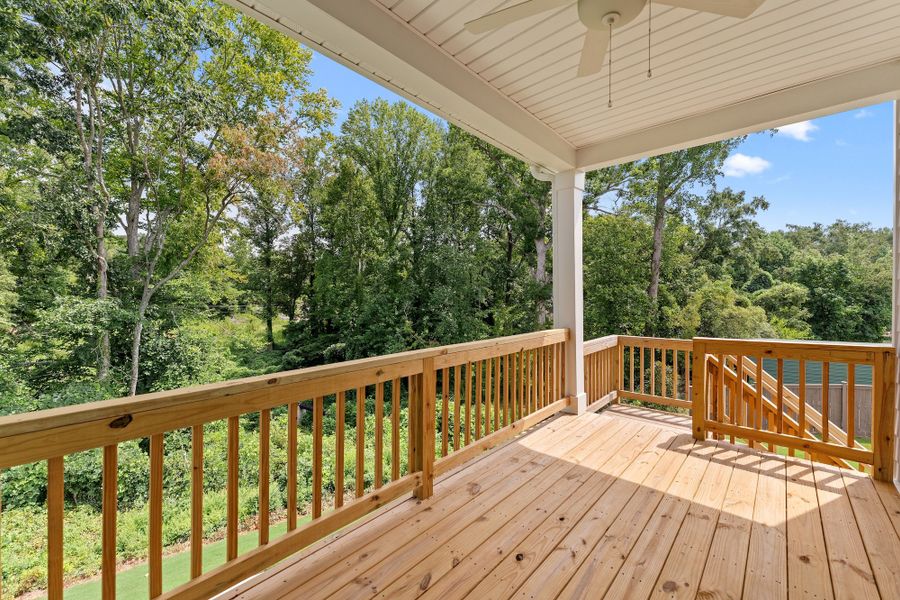 Exterior details and patio area of a home in Lakeside Saluda, Greenville (Image 21).