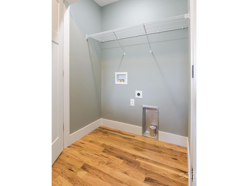 Laundry Closet On Second Level