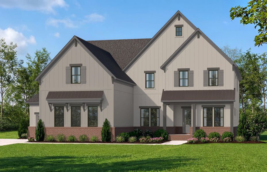 Representative exterior photo of a completed home built from the Sutton by John Wieland in Blume Estates, Harrisburg, NC (Image 14).