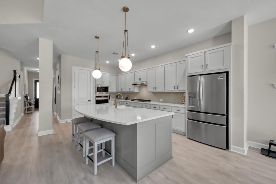 Furnished interior view inside a new home in The Woodlands Hills 60’, Willis (Image 17).