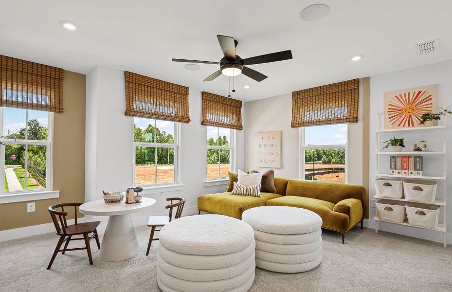 Representative furnished interior of a home built from the Monroe by Pulte Homes in Bleckley Station, Ball Ground (Image 6).