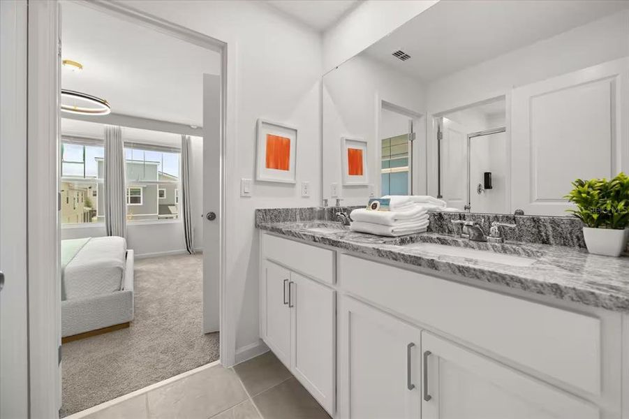 Furnished interior view inside a new home in Solara Resort, Kissimmee (Image 22).