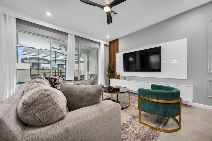 Furnished interior view inside a new home in , Kissimmee (Image 32).