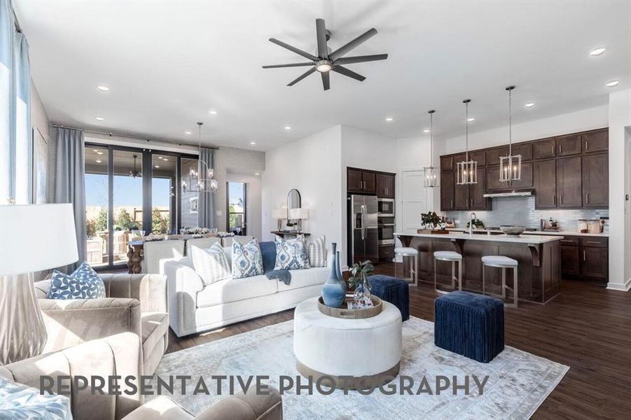 Furnished interior view inside a new home in Landmark, Denton (Image 14).
