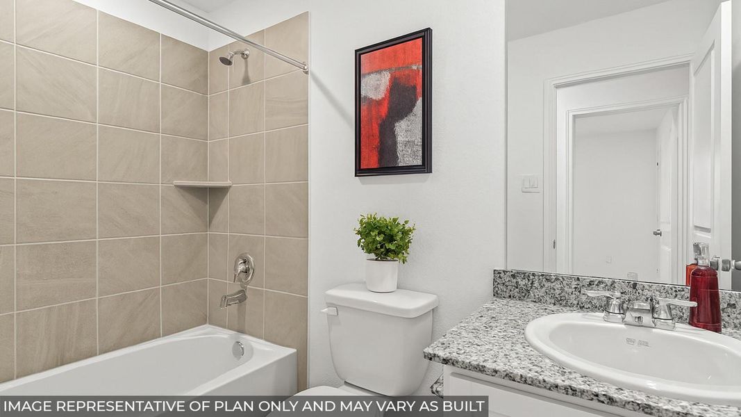 Furnished interior view inside a new home in Castles Edge, Willis (Image 8).