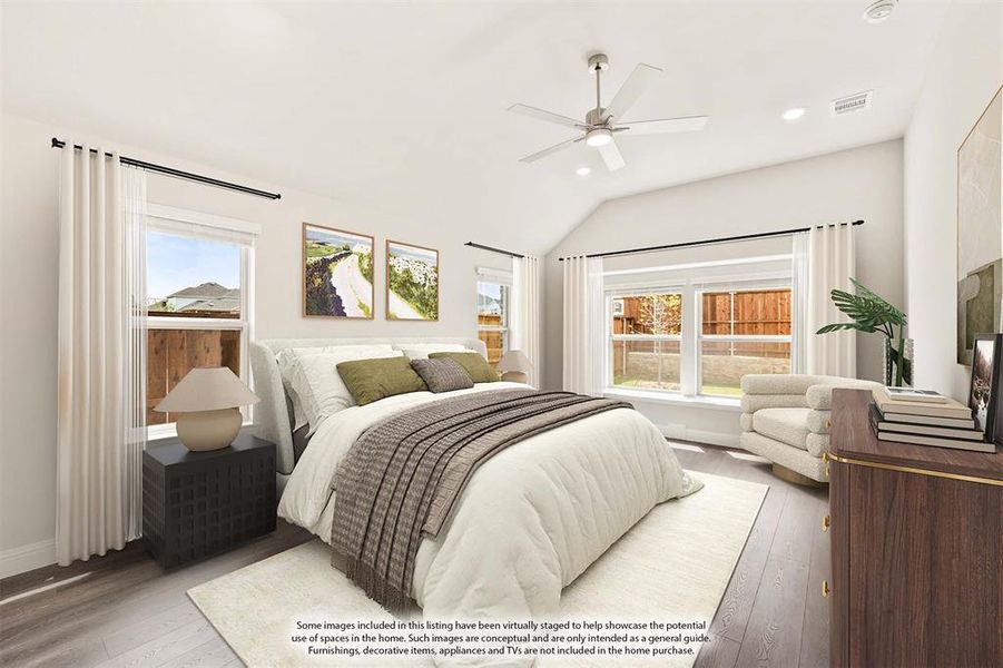 Furnished interior view inside a new home in Creekview Meadows, Pilot Point (Image 12).