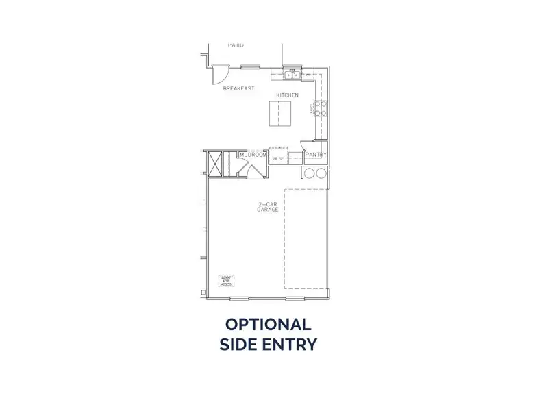 2D floor plan layout for the The Donovan by Stephen Elliott Homes in River’s Station, Atlanta, GA (Image 4).