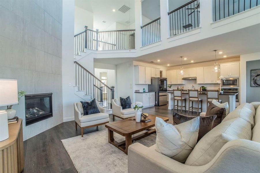 Furnished interior view inside a new home in The Ridge at Northlake, Northlake (Image 12).