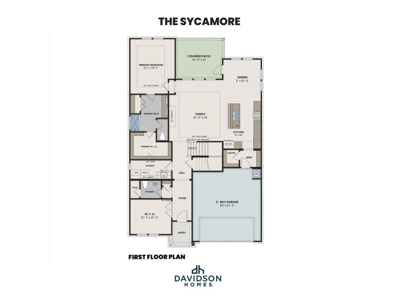 The Sycamore First Floor Plan