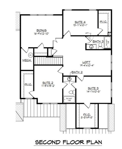 2D floor plan layout of this home in , Gastonia, NC (Image 3).
