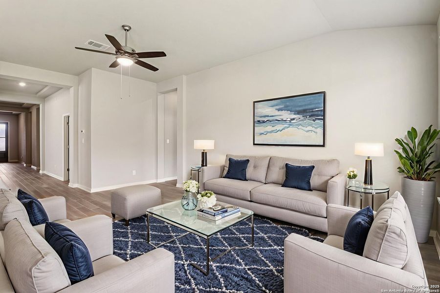 Furnished interior view inside a new home in Fox Falls, Boerne (Image 8).