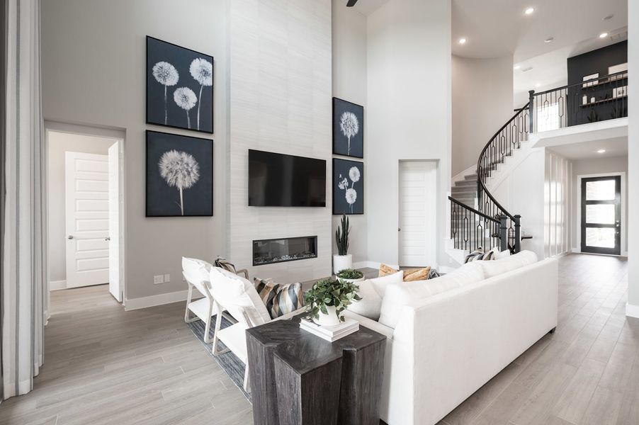 Representative furnished interior of a home built from the Verdin by Tri Pointe Homes in Pecan Ridge, Fulshear (Image 68).