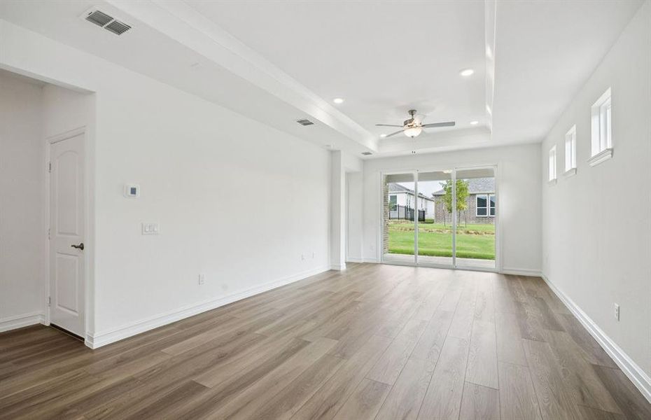 Gathering room with view of main living areas