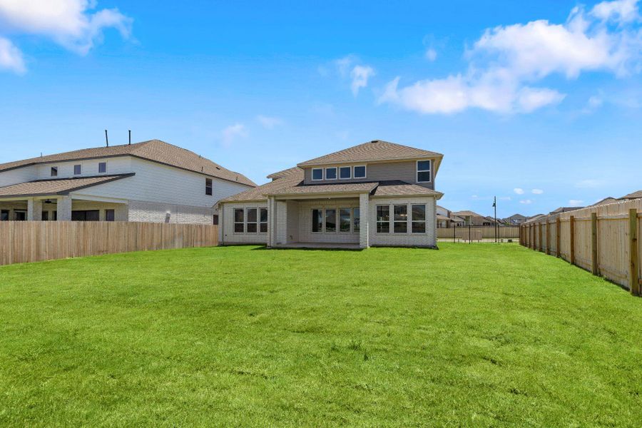 Rear of Home and Private Backyard Rear of Home and Private Backyard