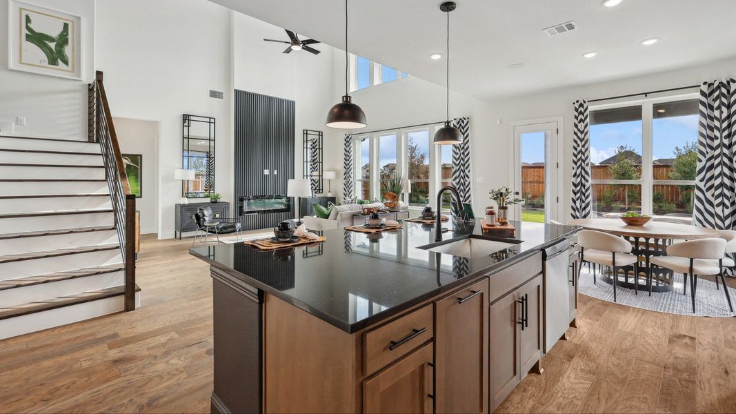 Representative furnished interior of a home built from the Cornell by DRB Homes in Green Meadows Classic, Celina (Image 14).