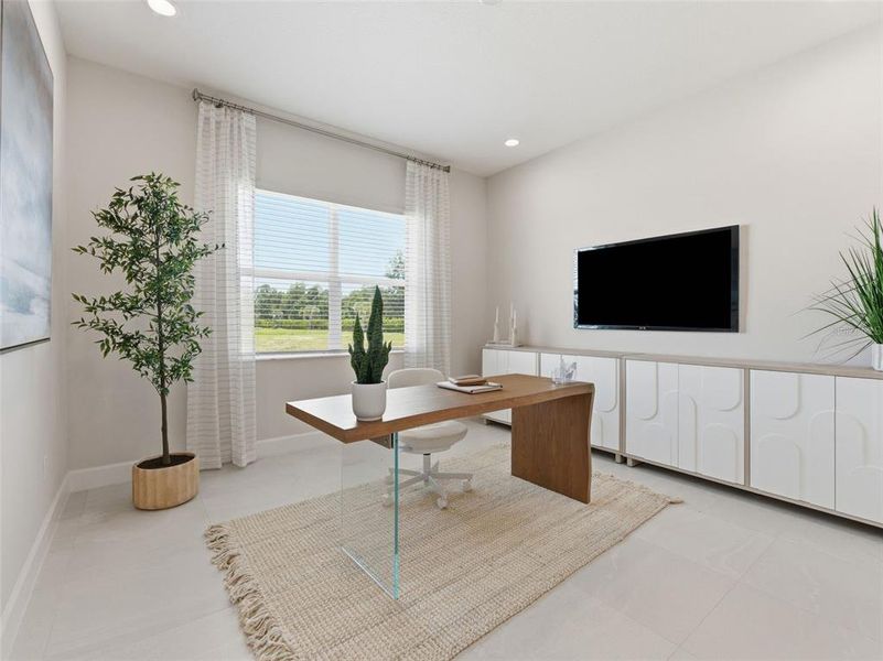 Furnished interior view inside a new home in Valencia Ridge (55+), Wesley Chapel (Image 13). Furnished interior view inside a new home in Valencia Ridge (55+), Wesley Chapel (Image 13).
