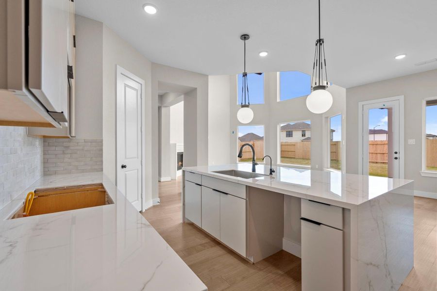 Furnished interior view inside a new home in Elyson 45' & 70', Katy (Image 14).