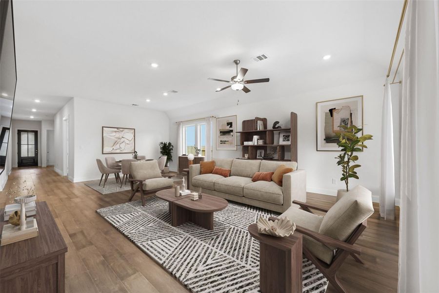 Furnished interior view inside a new home in , Magnolia (Image 7).