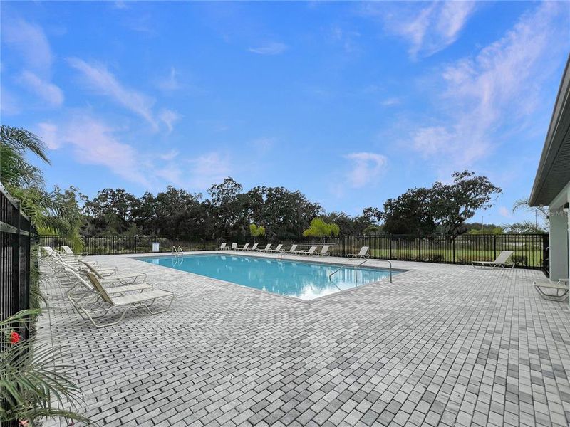 Exterior details and patio area of a home in , Zephyrhills (Image 3).