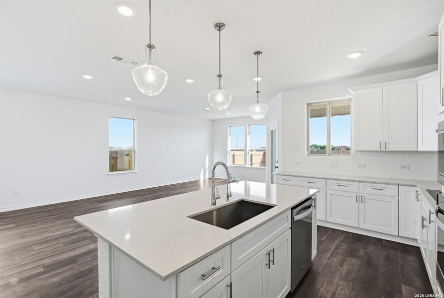 Furnished interior view inside a new home in Nopal Valley, San Antonio (Image 10).