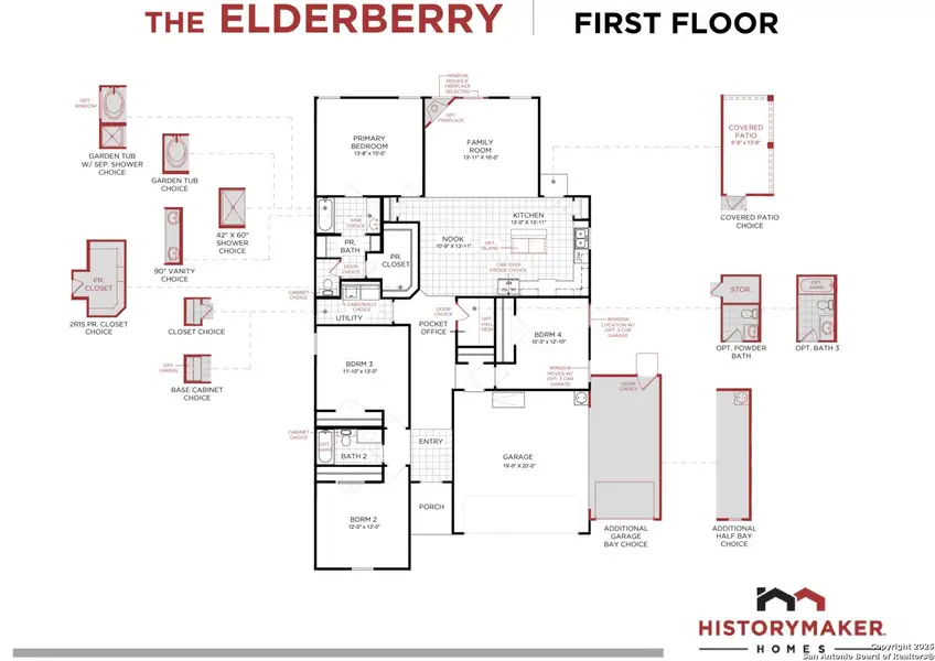 2D floor plan layout of this home in Saddle Creek Ranch, Cibolo, TX (Image 3). 2D floor plan layout of this home in Saddle Creek Ranch, Cibolo, TX (Image 3).