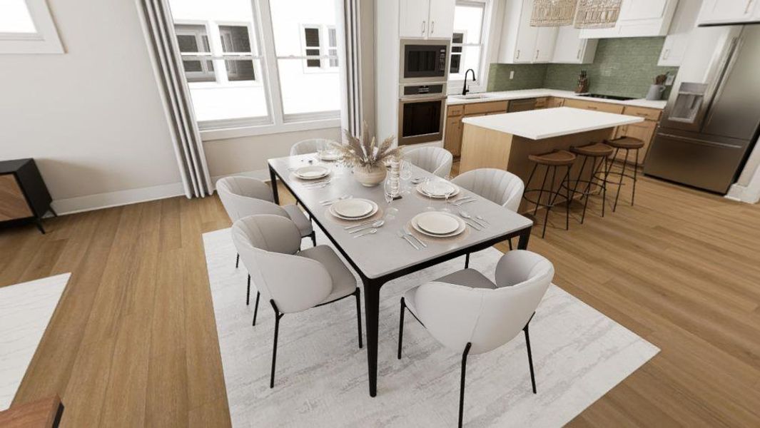 Furnished interior view inside a new home in Allen Park, Raleigh (Image 7).