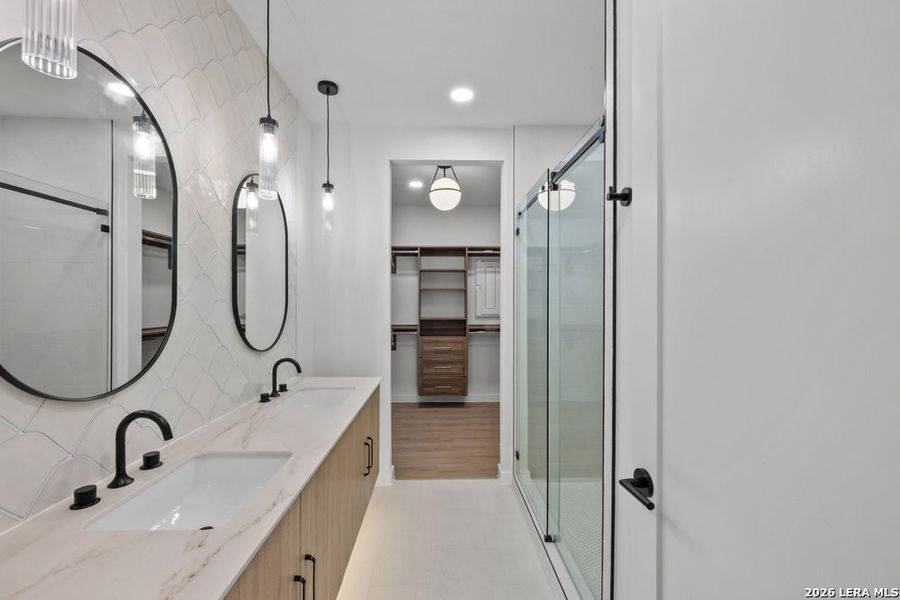 Furnished interior view inside a new home in , New Braunfels (Image 15).