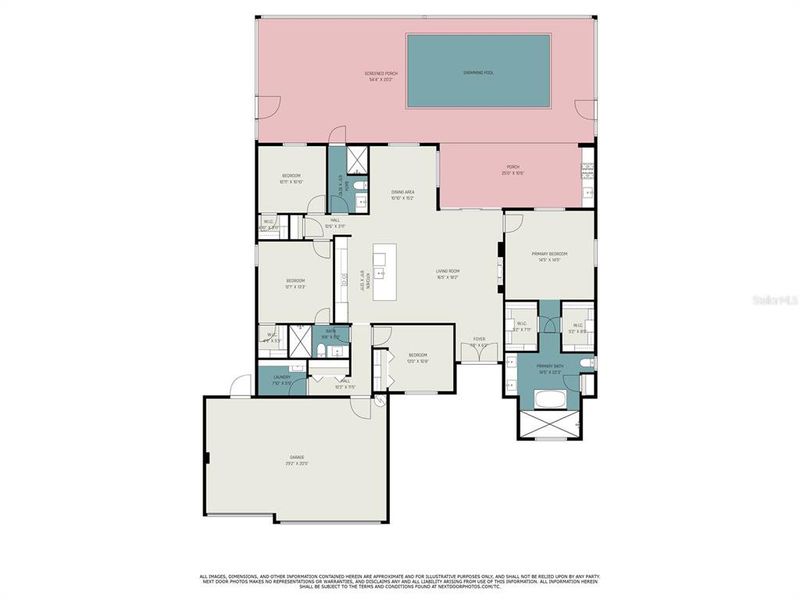 2D floor plan layout of this home in , Cape Coral, FL (Image 5).