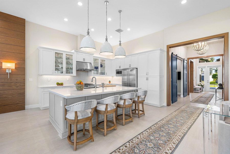 Furnished interior view inside a new home in , Boynton Beach (Image 32).