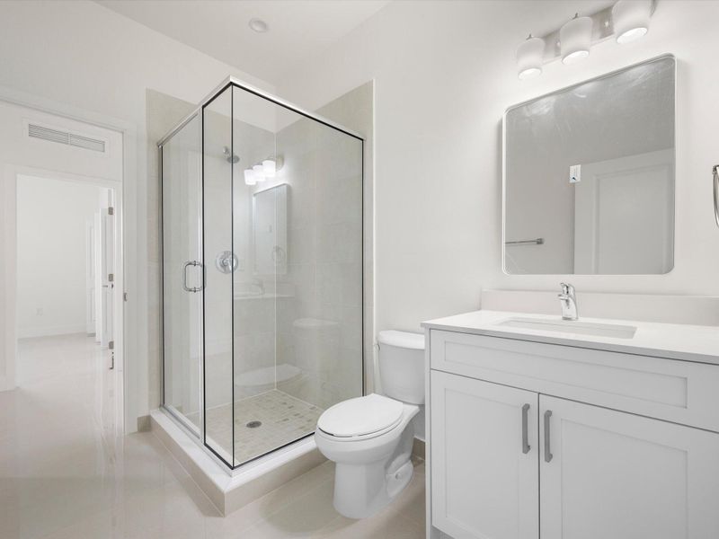 Furnished interior view inside a new home in , Miami (Image 7).