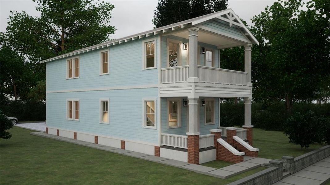 Exterior details and patio area of a home in , Tampa (Image 3). Exterior details and patio area of a home in , Tampa (Image 3).