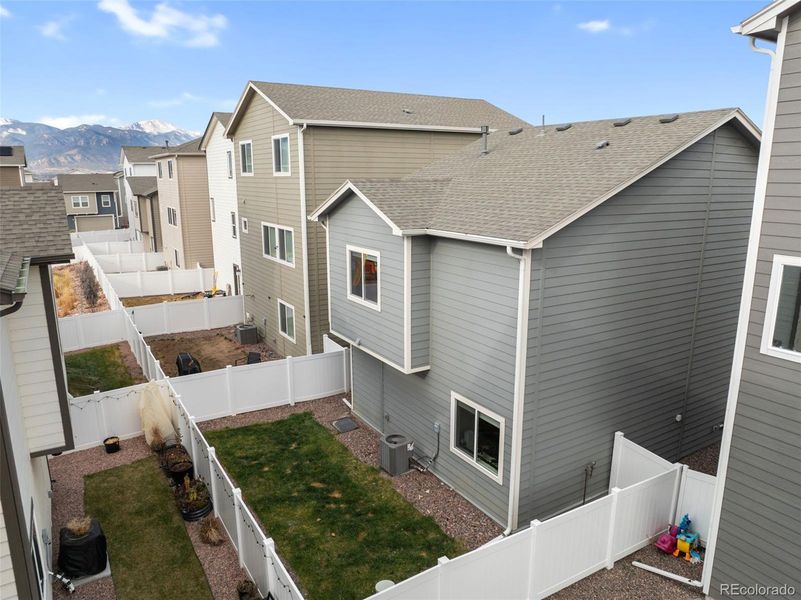 Exterior details and patio area of a home in , Colorado Springs (Image 29).