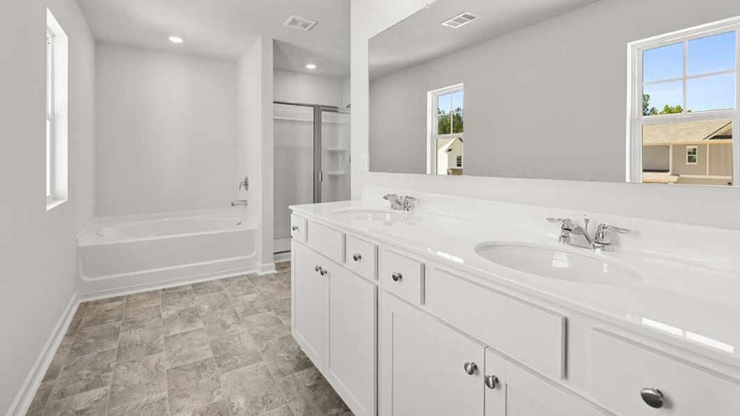 Furnished interior view inside a new home in Thompson Ridge, Dallas (Image 10). Furnished interior view inside a new home in Thompson Ridge, Dallas (Image 10).