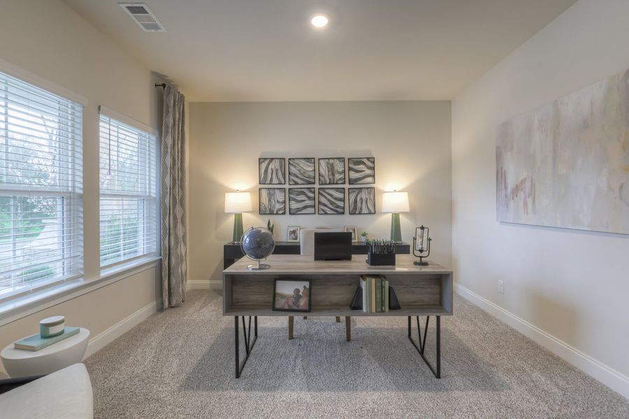 Skip your commute and work from home in the downstairs flex space.