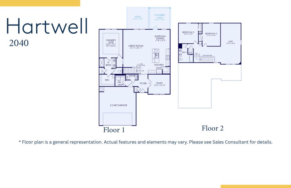 2D floor plan layout of this home in Forestwood, Longs, SC (Image 3).