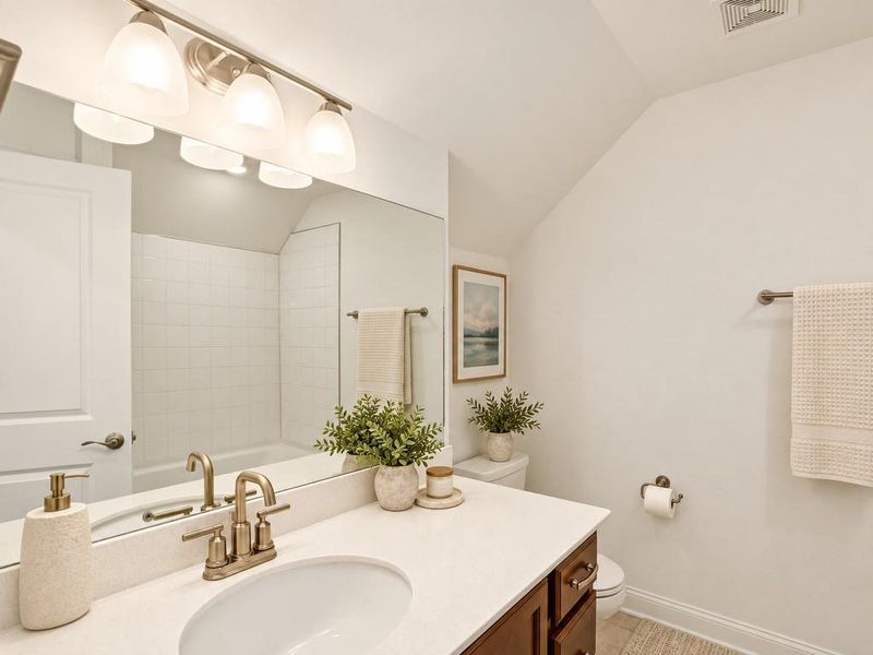 Furnished interior view inside a new home in , Holly Springs (Image 19).