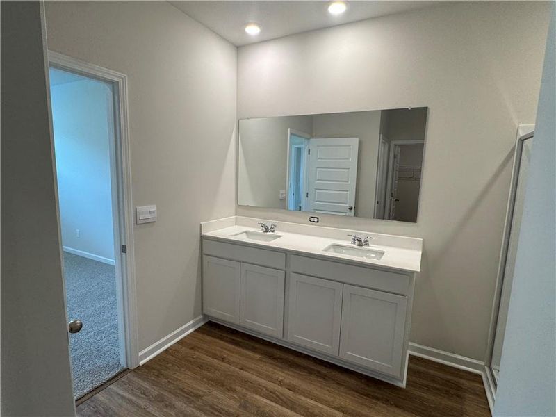 Furnished interior view inside a new home in Oakchase at Hampton, Hampton (Image 10).