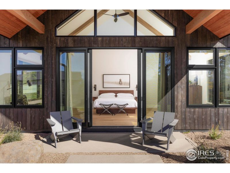 Private primary suite patio. Private primary suite patio.